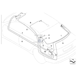 Przewód anteny GPS - 61126923031