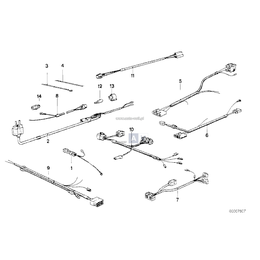 Kabel podgrzewanej tylnej szyby plus - 61121360064