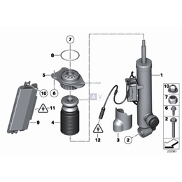 Amortyzator tylny prawy - 37126794154