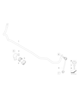 Poduszka gum. stabilizatora, dolna cz. - 33552283709