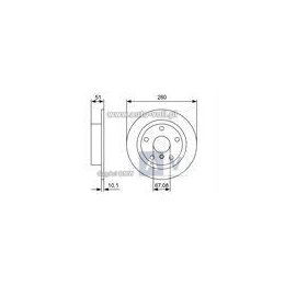 TARCZA HAM. BMW T. 2/X1 1,5-2,0 14- POWLEKANE