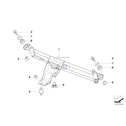 Mechanizm napędu wycieraczek z siln. - 61617111536