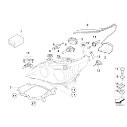 Pokrywka świateł mijania, praw. - 63127187272