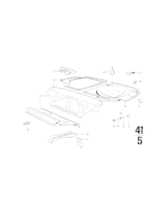 Ściana działowa bagażnika - 41131814164