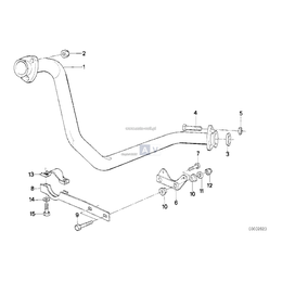 Wspornik rury wydechowej - 18212242119