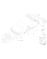 Tylny spoiler gruntowany, tylko w połączeniu z - 51710021452