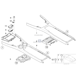 Schowek w konsoli środkowej - 51167152118