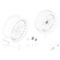 Obręcz koła aluminiowa, dwuczęściowa - 36116752095