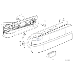 Dla samochodów z Rear fog light, Pokrywka - 63211377880