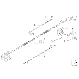 Kabel minus akumulatora - 61121508937