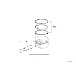 Kpl. pierścieni tłokowych - 11251743970