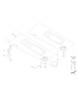 Osłona p/słon. z lampką, prawa - 51167896768