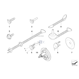Osłona przewodu BMW E38 E39 E46 730 740 750 735 520 523 525 530 540 316 318 320 323 325 328 330 - 61138366627