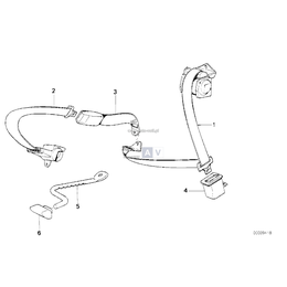 Zaczep pasa bezpieczeństwa, tylny,prawy - 72118101902
