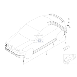 Tylny spoiler, tylko w połączeniu z - 51710025088