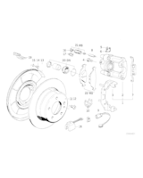 Sprężynka zacisku ham. tył BMW E23 E30 E24 E28 - 34211153199