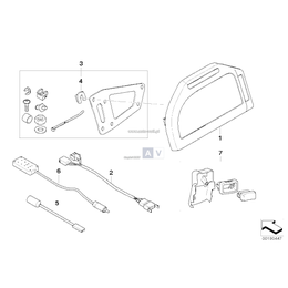 Mounting kit, instrument cluster - 71607715839