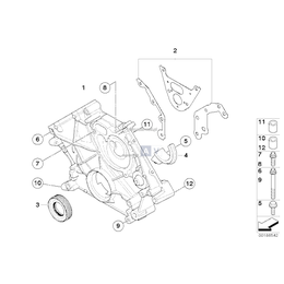 Uszczelka pokrywy rozrządu BMW E70 E71 F01 F07 F10 F11 F12 F13 F15 F16 F85 F86 650 550 750 M - 11147566411