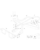 Przewód powrotny z pętlą chłodzącą BMW E36 320 323 325 328 330 M3 - 32411141714