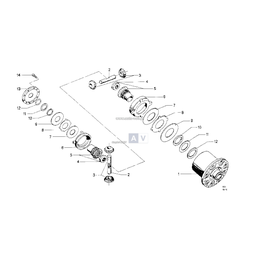 Oś mechanizmu różnicowego - 33141203801