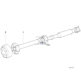 Wał napędowy/ręczna skrzynia biegów - 26117511281