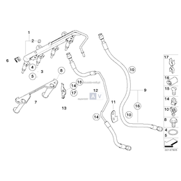Przewód paliwowy elastyczny, tylko w połączeniu z - 13537529751