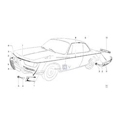 Listwa ozdobna drzwi przednia lewa - 51136754287