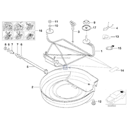 Uchwyt do podnoszenia BMW E36 Compact MINI R50 R53 R56 R58 - 51718165737