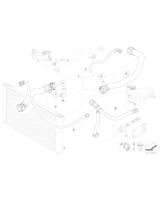 Elastyczny przewód ukł. chłodz. BMW E60 E61 525d 530d E63 635d - 17127787456