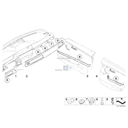 Listwa ozdobna tabl. przyrz., prawa - 51456985641