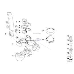 Osłona dźwigni zmiany biegów - 51167052157