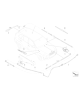 Nozzle chain, windscreen washer system - 61667275171