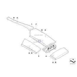 Pokrywa konsoli środkowej - 51167967204