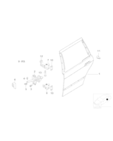 Ogranicznik drzwi tylnych - 51228165009