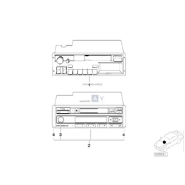 Radio BMW Reverse RDS - 65129405379