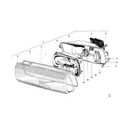 Odbłyśnik lewy - 63128750260