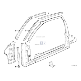 Wzmocnienie słupka prawego - 41211839970