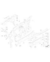 Element dźwigara podporowego, prawego - 41117120876