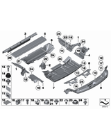 Obudowa wgłębienia bagażnika przednia - 51479164448