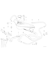 Przewód elast. powrotny chłodn./silnik - 11531711002