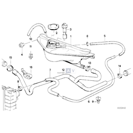 Przewód elast. powrotny chłodn./silnik - 11531711002
