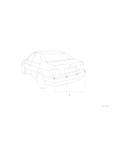 For rear only, Park Distance Control (PDC) - 66209415404