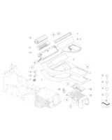 Osłona dźwigni sterującej Steptronic - 51168245924