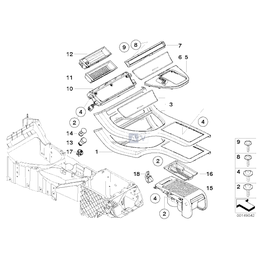 Osłona dźwigni sterującej Steptronic - 51168245924