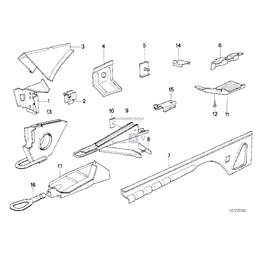 Ucho holownicze - Oryginał BMW - 72151965186