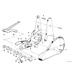 Mechanizm rozkł. fotela, zewn., prawy - 52101855364