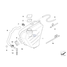 Przewód elastyczny odpowietrzający - 17127695411