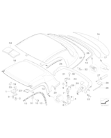 Uszczelka ramy tylnej szyby Hardtopu - 54218397667