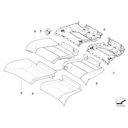 Element tapicer. siedziska prawy - 52209113030