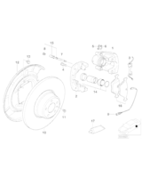 Zestaw naprawczy zacisku tył BMW E38 - 34211163323